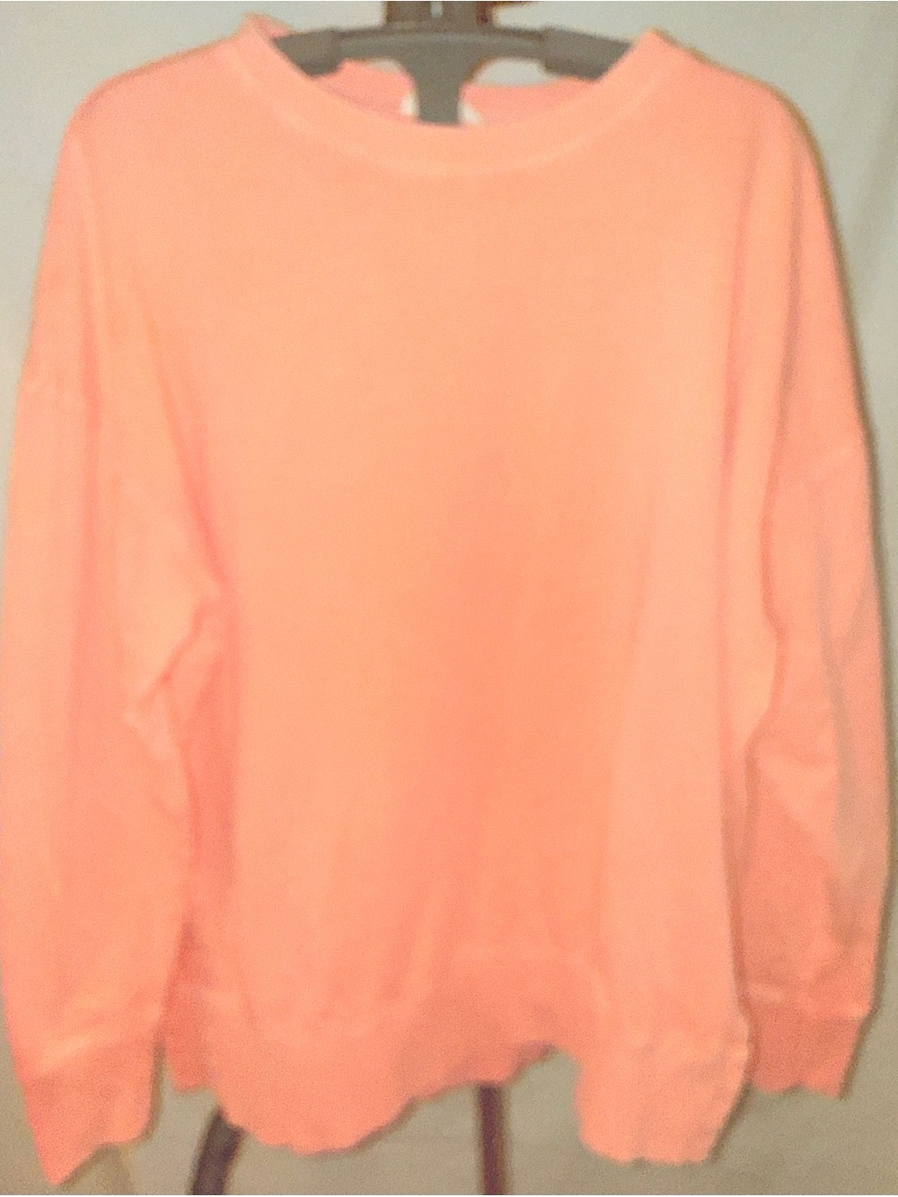 Easel women’s size small oversized Classic Crewneck Sweatshirt tangerine color